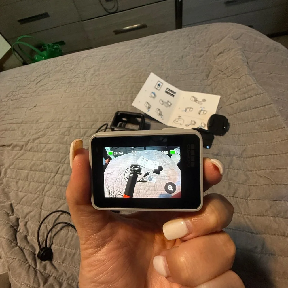 GoPro Hero 7 with Orange and Black Grip
